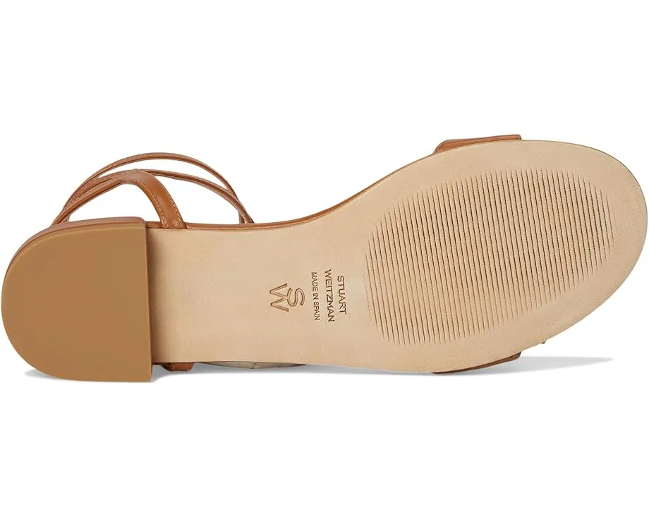 Сандалии Stuart Weitzman Nudist Wrap с регулируемым ремешком и массивным каблуком
