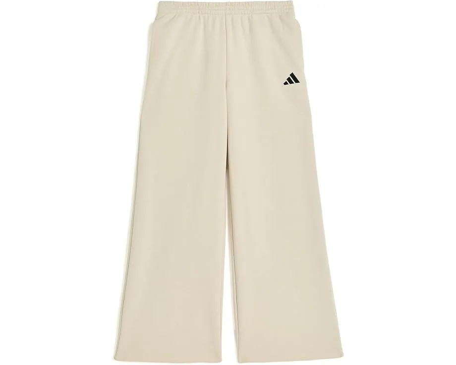 adidas Штаны для детей на эластичном поясе из флиса с широкими штанинами