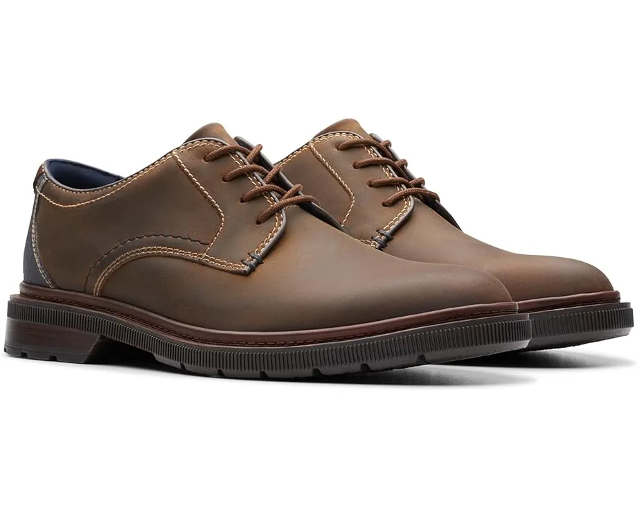 Туфли Derby Clarks Burchill из гладкой кожи с массивной подошвой