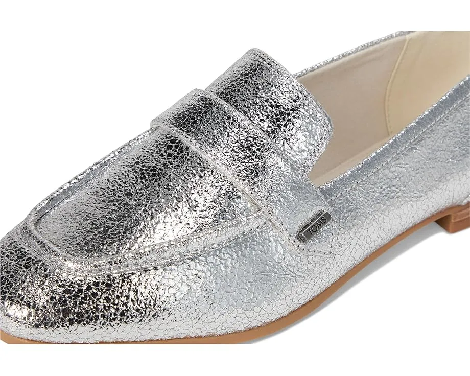 Лоферы TOMS Lynette из кожи с квадратным носком и ремешком