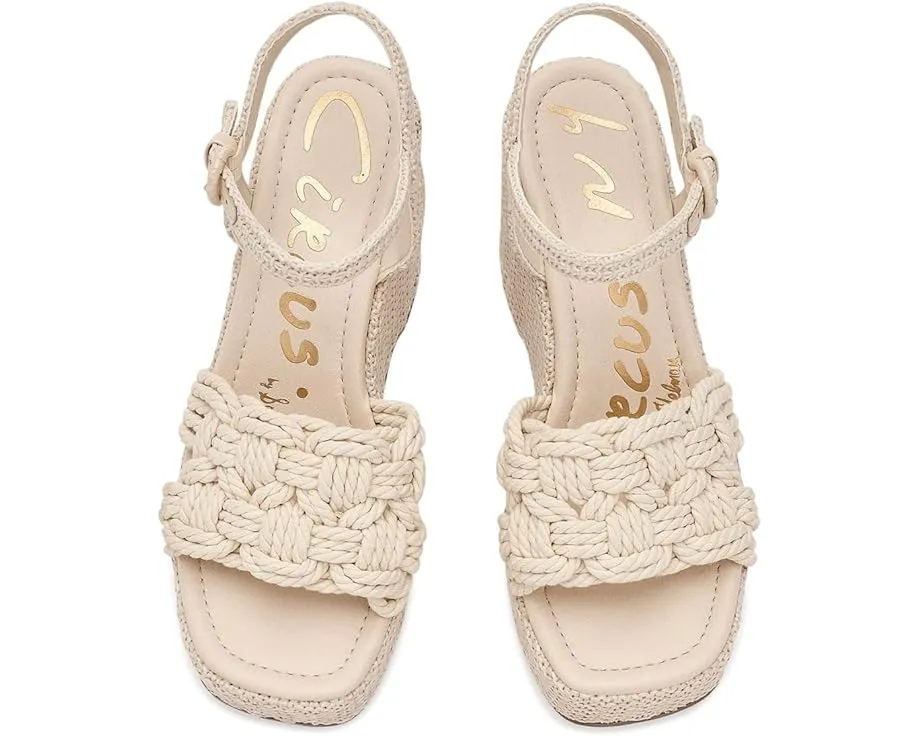 Босоножки-клинья Jackie с плетеным верхом и регулируемым ремешком Circus NY by Sam Edelman