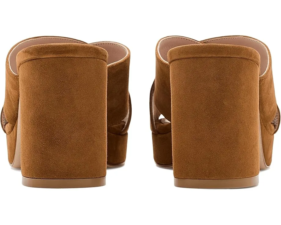 Stuart Weitzman Dayna Platform Slide босоножки на платформе черные