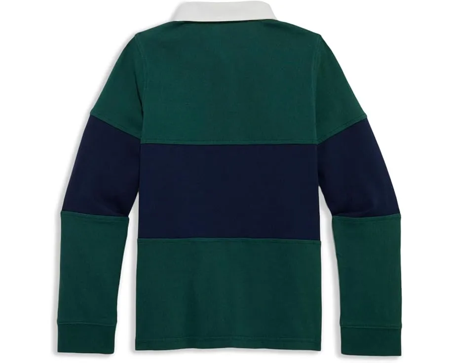 Vineyard Vines Kids поло Pieced Rugby с длинным рукавом из хлопка