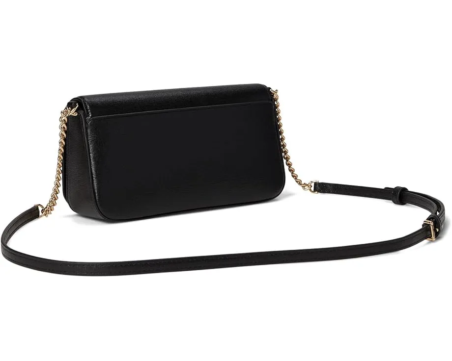 Кожаный кошелек на цепочке Devin Saffiano от Kate Spade New York с отстегивающимся ремнем