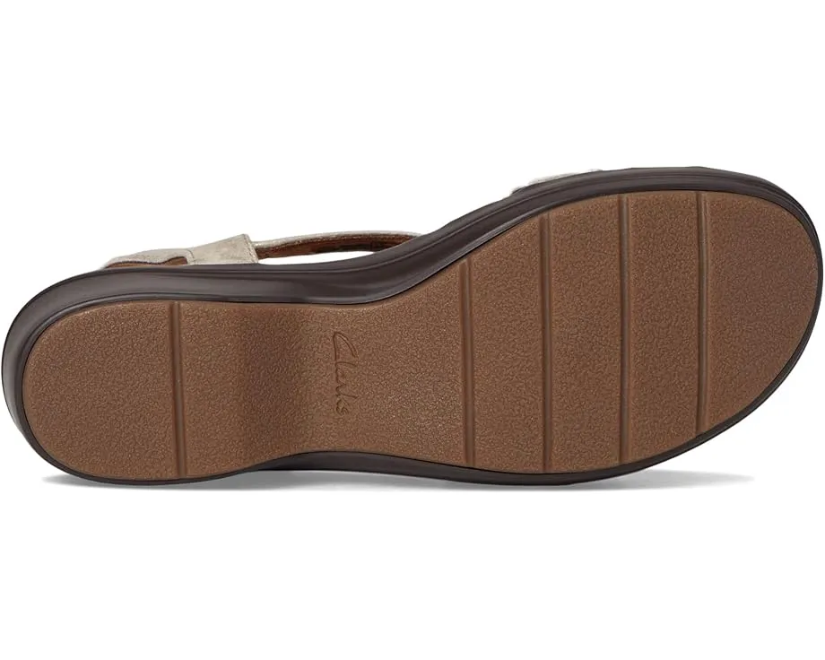 Сандалии Clarks Tuleah Cross из мягкой кожи с амортизирующей стелькой