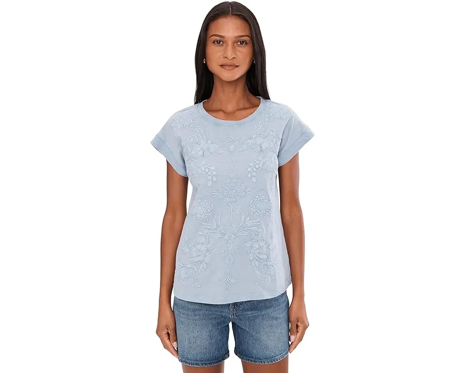 Футболка Cassidy с тональной вышивкой от Karyn Seo