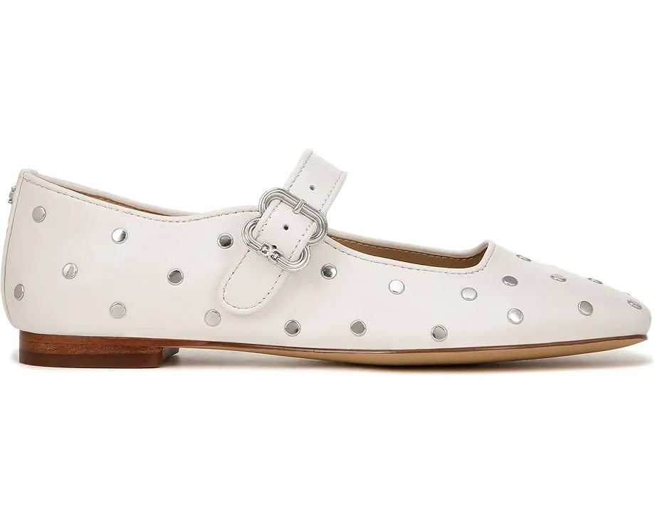 Кожаные балетки Sam Edelman Michaela Stud с квадратным носком и пряжкой