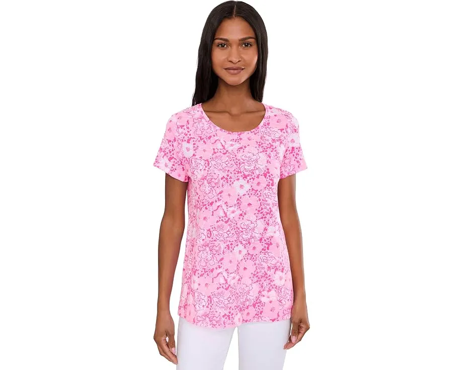 Футболка Lilly Pulitzer Etta с круглым вырезом и короткими рукавами