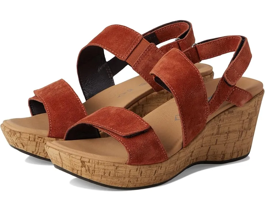 Сандалии Naot Sunrise с клиновидным каблуком и ремешками на липучке