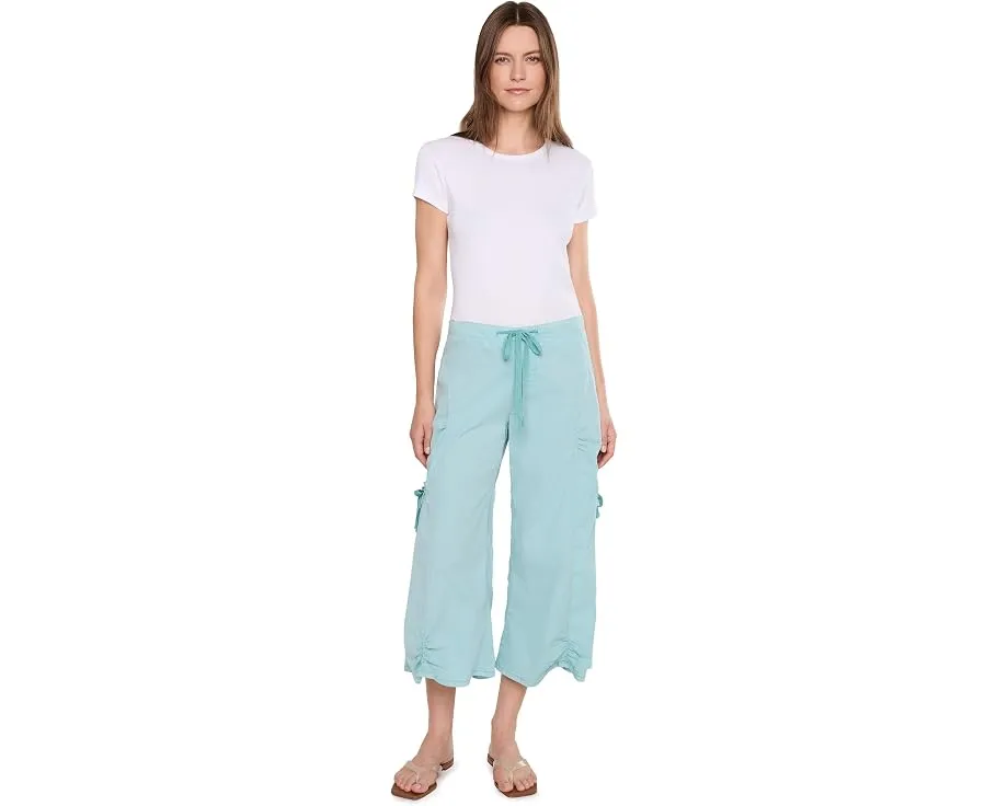 Широкие брюки Cargo Gaucho Crop с завязками и карманами XCVI