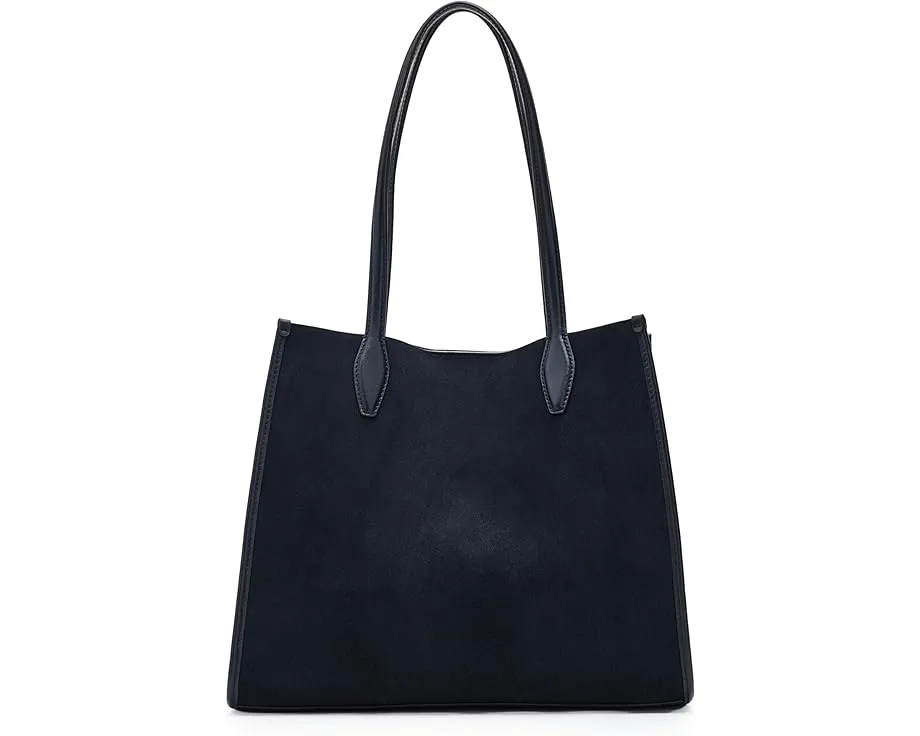 Сумка-тоут Madewell Suede Lexington из замши с кожаными ручками