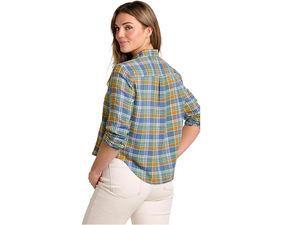 Фланелевая рубашка Toad&Co свободного кроя с длинным рукавом