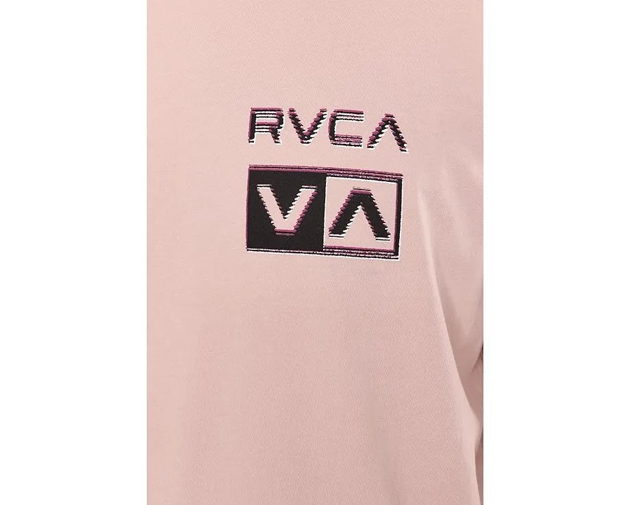 Футболка RVCA Glitch Short Sleeve с принтом и красной строчкой