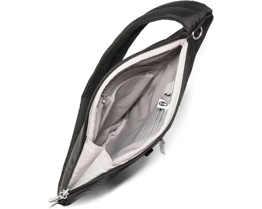 Baggallini Securtex антикражевая слинг сумка Half Moon с защитой от порезов