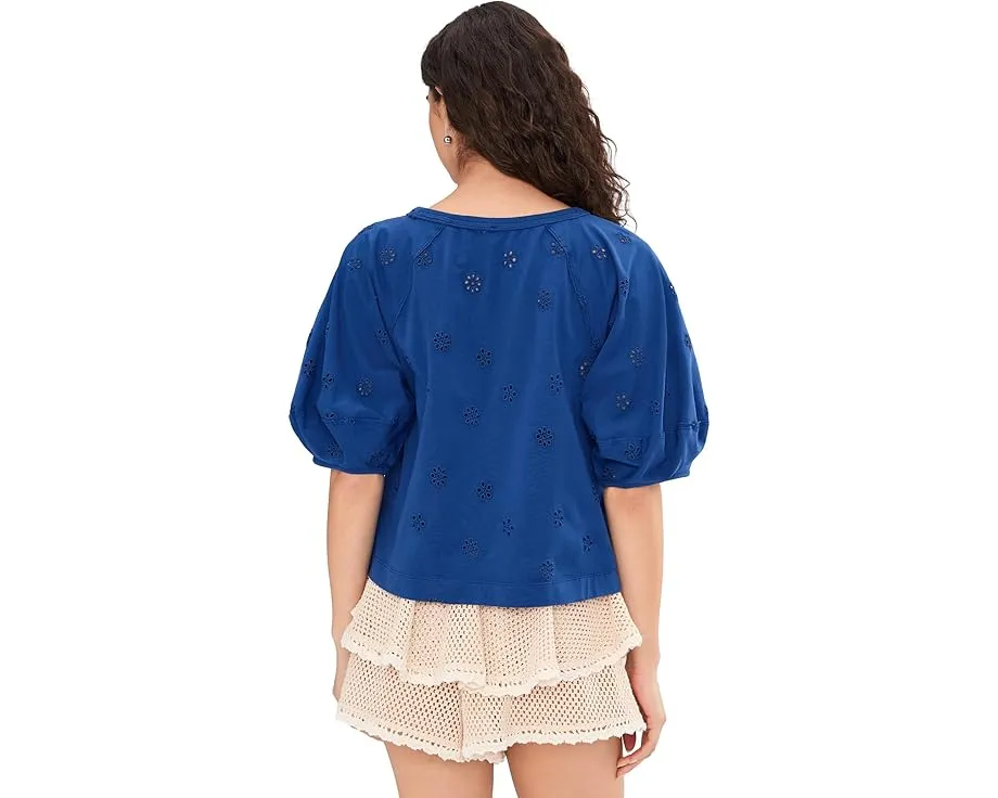 Футболка Jessie с ажурной отделкой Free People и короткими рукавами