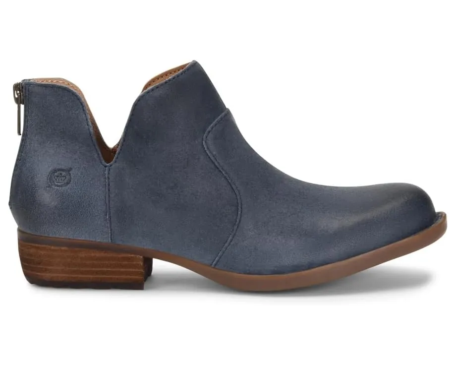 Ботильоны Born Kerri на молнии с каблуком из кожи Leawood и резиновой подошвой