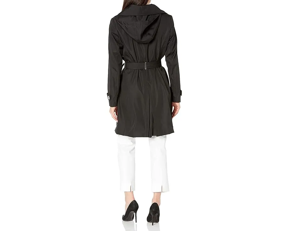 Куртка Calvin Klein дождевик с поясом и съемным капюшоном