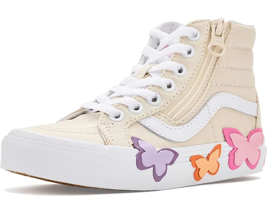 Детские кроссовки Vans Kids SK8-Hi Reissue Zip Butterfly на шнуровке с молнией