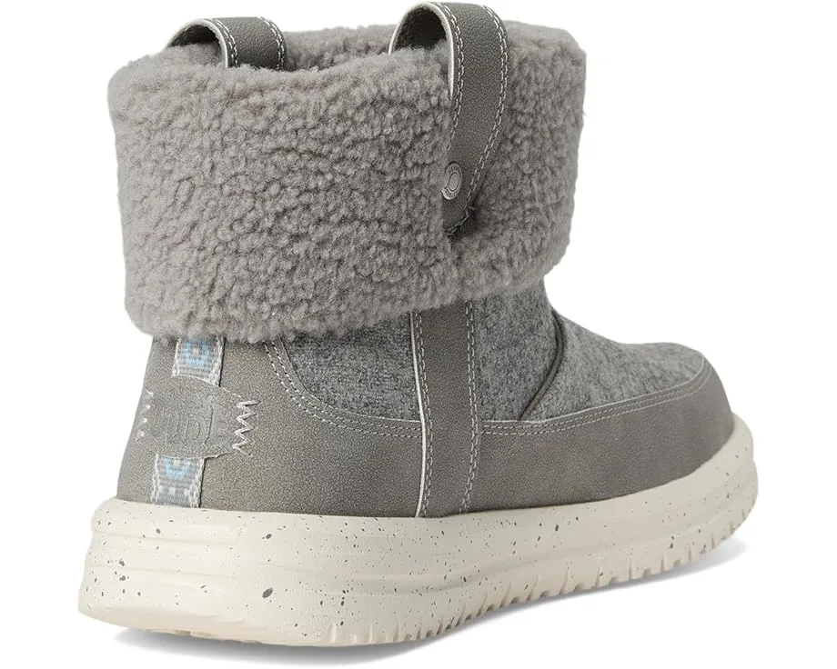 Ботинки Hey Dude Camden Cuff Wool Cozy с хлопковым верхом и водоотталкивающей кожей