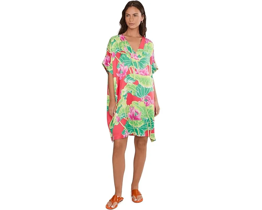 Ночная сорочка N by Natori из сатина с принтом Ascendant Lotus