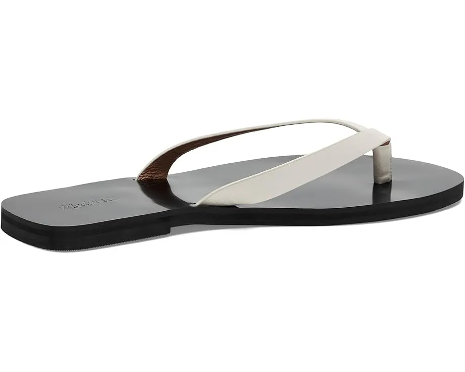 Сандалии Greene Thong Slide от Madewell с кожаным верхом и открытым носком