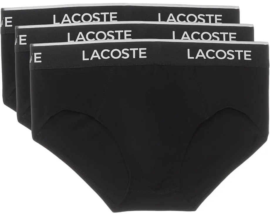 Трусы Lacoste из хлопка с эластаном 3 штуки