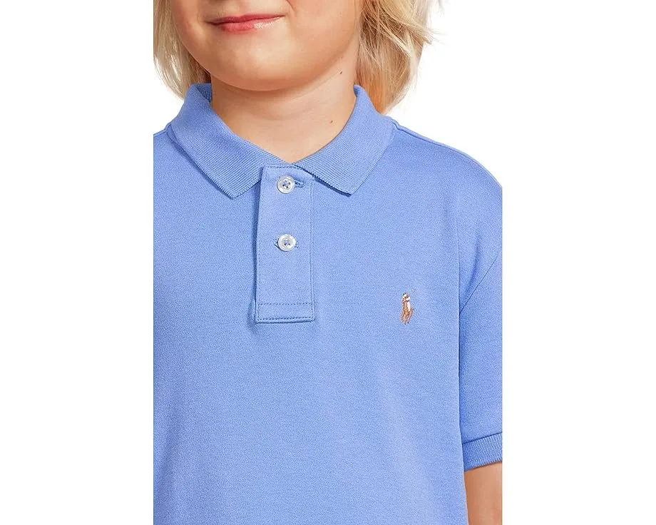 Мягкая поло Polo Ralph Lauren Kids из хлопка с воротником на пуговицах