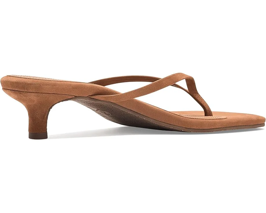 Сандалии TKEES Square Toe Julia Suede на низком каблуке