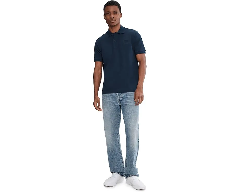 Поло Lacoste Classic Fit с тисненым логотипом из хлопка petit pique