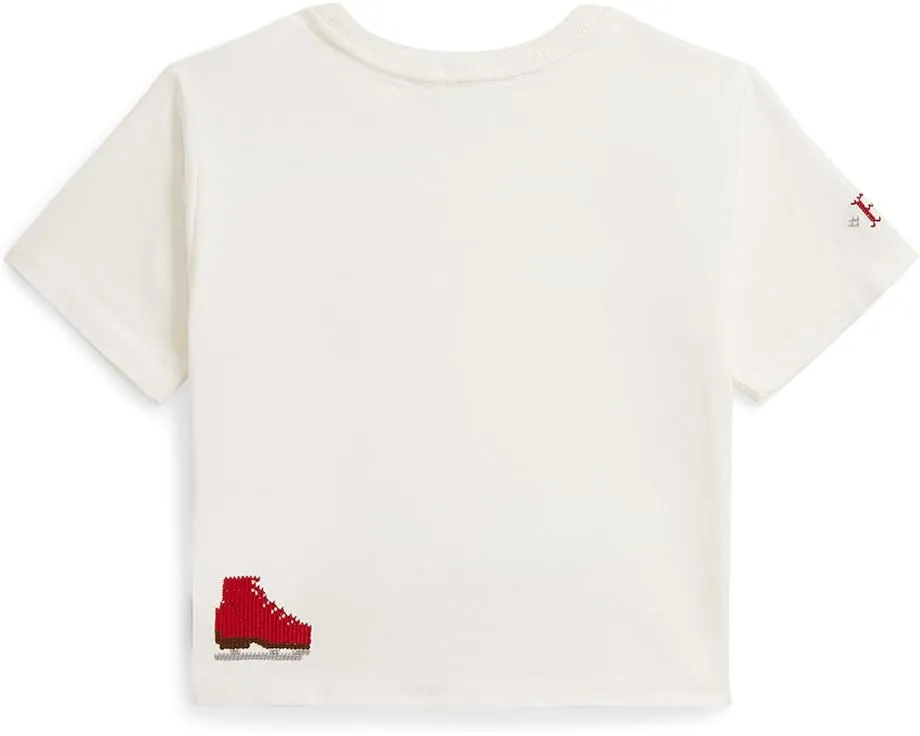 Футболка боксерского кроя с логотипом из хлопкового джерси Polo Ralph Lauren Kids