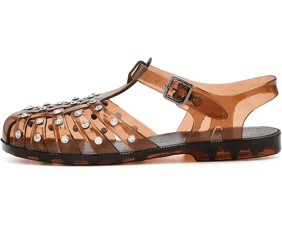 Сандалии Rhys из блестящего желе с кристаллами Loeffler Randall