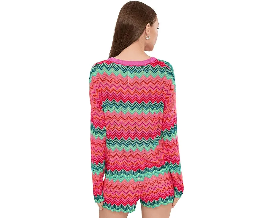 Толстовка Beach Sweater с принтом звезд и круглым вырезом
