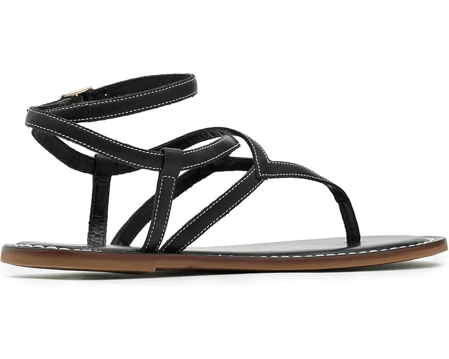 Сандалии Bernardo Mallorie с геометрическим верхом и регулируемой лодыжечной лямкой