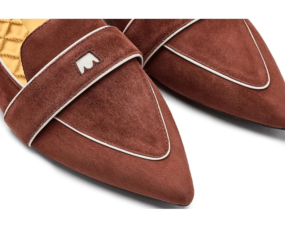 Ботинки Sparrow Loafers из замши с квадратным носком и каблуком от Birdies