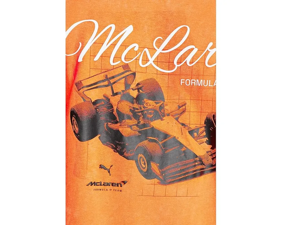 Футболка PUMA McLaren Racing Graphic 2.0 с принтом болида F1 из переработанного хлопка