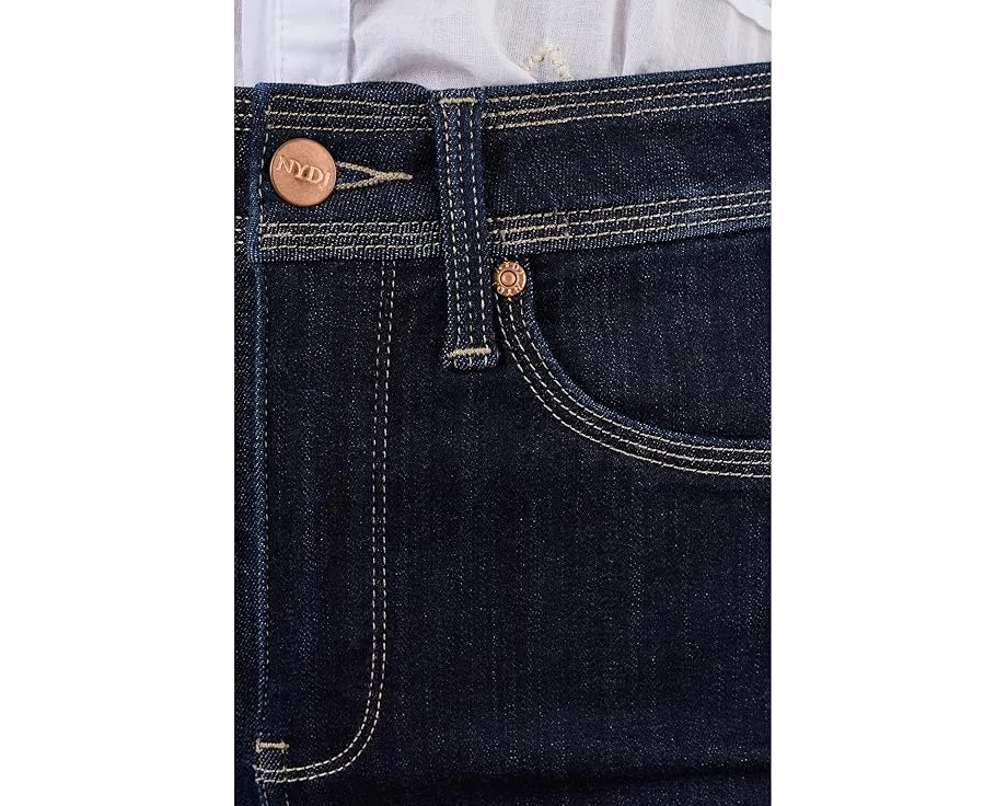 NYDJ Джинсы Straight с тройной строчкой в цвете Morningtides и технологией Sure Stretch