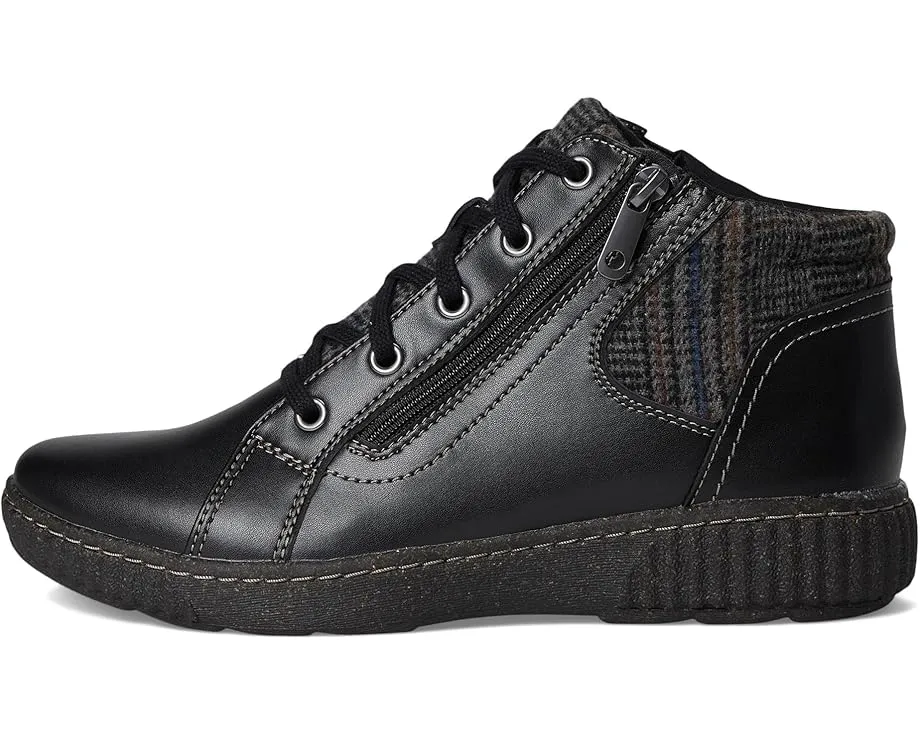 Ботинки Caroline Spice из кожи и текстиля на шнуровке и молнии