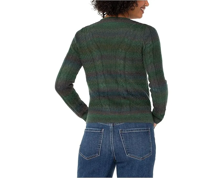 Liverpool Los Angeles свитер с V-образным вырезом и заниженной линией плеча