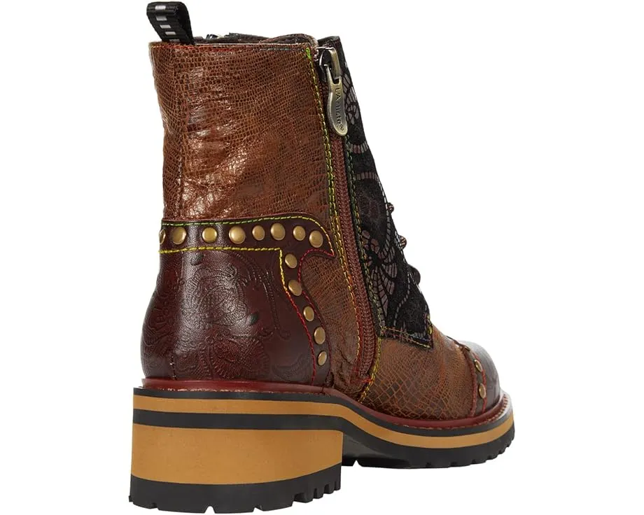 Ботинки L'Artiste by Spring Step Rugup с ручной росписью и декоративными элементами