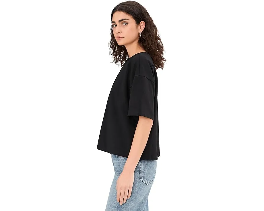 Футболка Eileen Fisher с круглым вырезом из пима-хлопка и стрейч-джерси