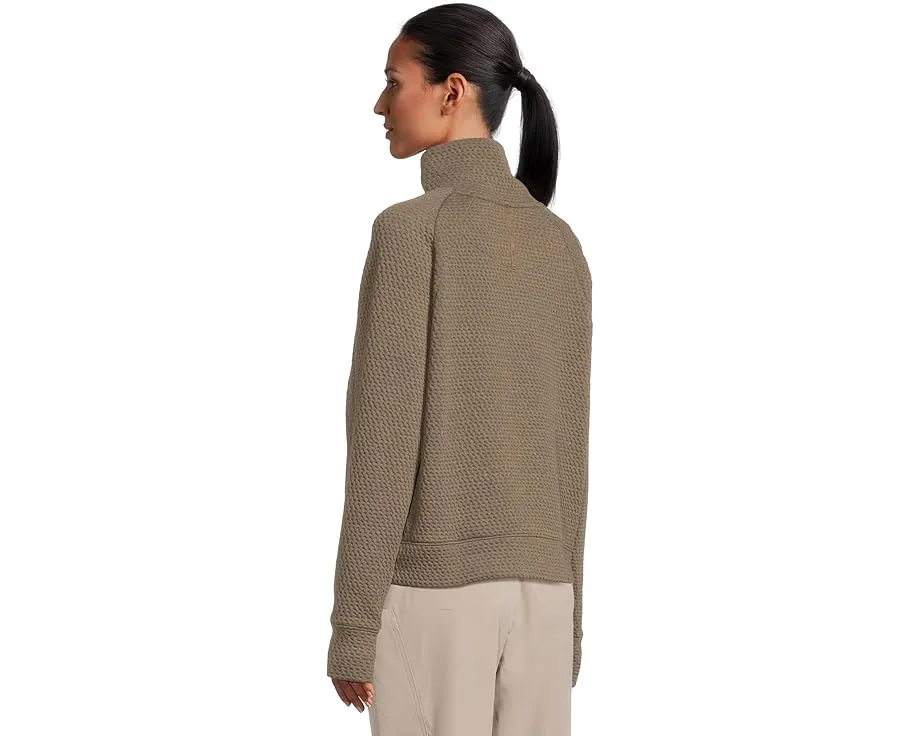 Свитшот L.L.Bean Ridgeknit с полузастежкой молнией и капюшоном-карманом