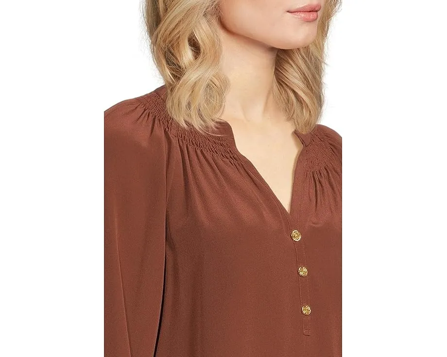 Блуза Lilly Pulitzer Elsa из шелкового крепдешина свободного кроя