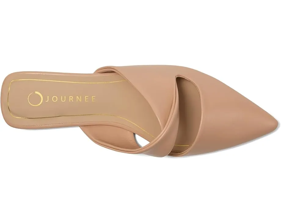 Балетки Journee Collection Enniss с острым носком и перекрученным ремешком