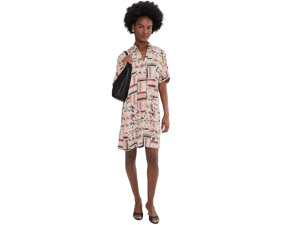 Платье NIC+ZOE Colorweave Devon силуэта трапеция с запахом