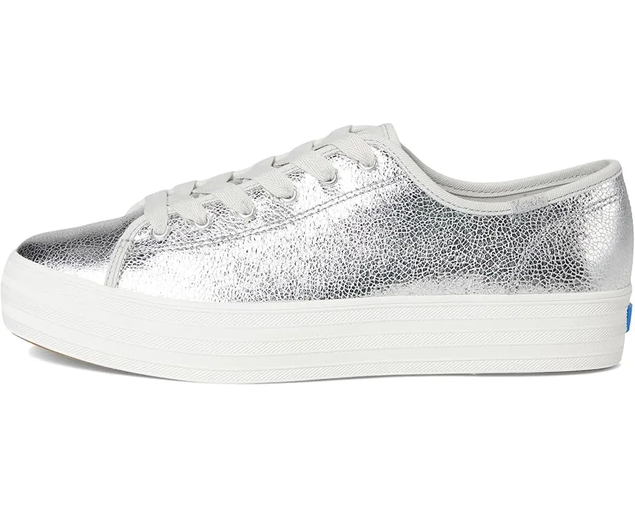 Кроссовки Keds Triple Kick Leather на платформе с кожаным верхом