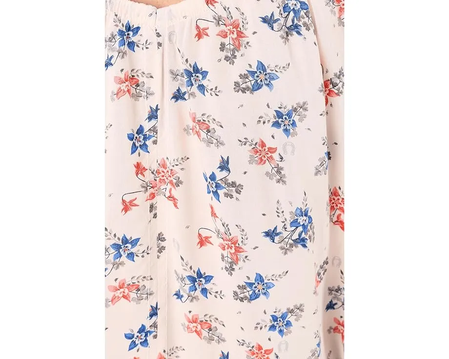 Топ Ariat Lynn с короткими рукавами-фонариками и круглым вырезом