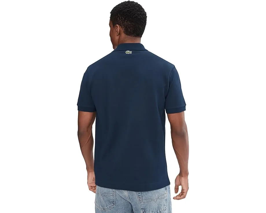 Поло Lacoste Classic Fit с тисненым логотипом из хлопка petit pique