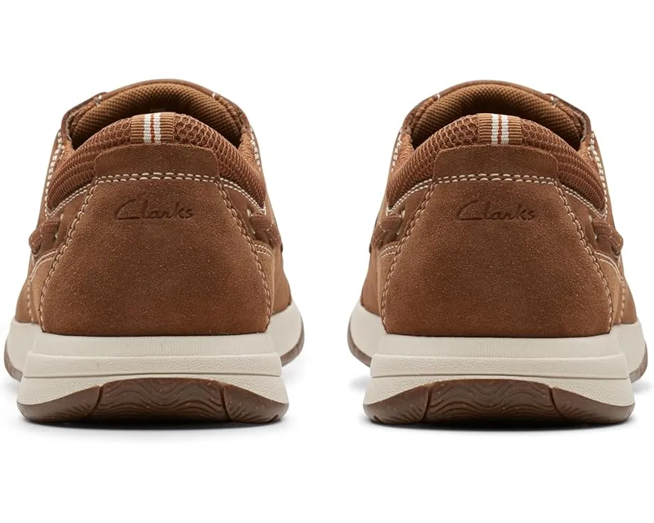 Clarks Sailview Lace кроссовки из натуральной кожи с круглым носком