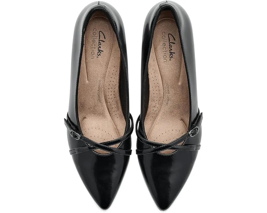 Туфли Kepley Star от Clarks с перекрестным ремешком и заостренным носком