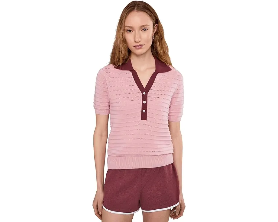 Поло Varley Wren Knit Polo из легкого трикотажа